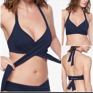 Athleta Dark Blue Swimwear Top